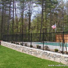 Aluminum Wrought Iron Fence by Sudbury Cedar Fence Co in Hudson, MA