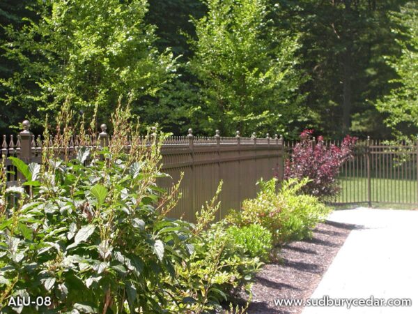 Bronze Aluminum Wrought  Iron Fence