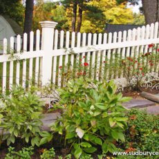 Vinyl Picket Fence by Sudbury Cedar Fence Co