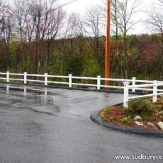 Vinyl Post & Rail Fence-White