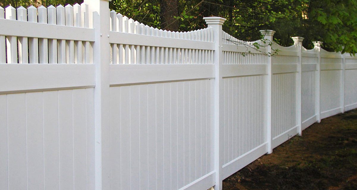 White Vinyl Fence by Sudbury Cedar Fence Co