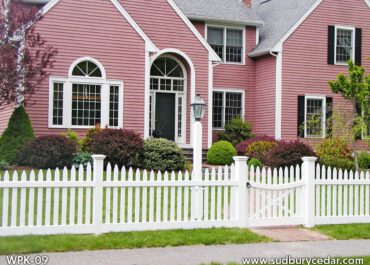 Cedar Scalloped Board Fence by Sudbury Cedar Fence Co, Sudbury MA