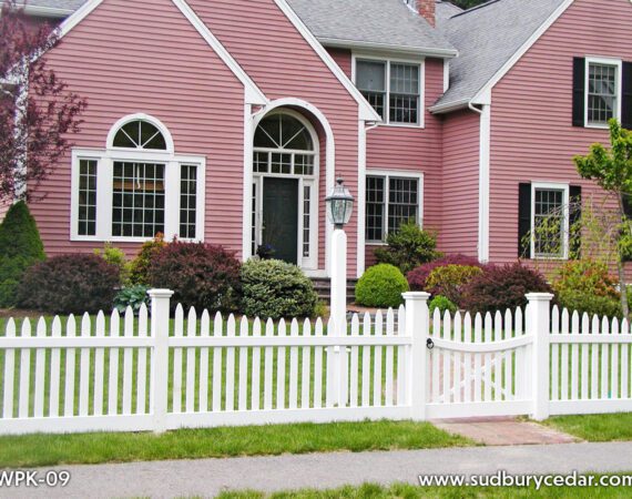 Cedar Scalloped Board Fence Installation Concord MA
