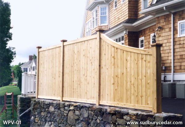 Cedar Tongue & Groove Board Fence With Cap, Face And Bottom Trim