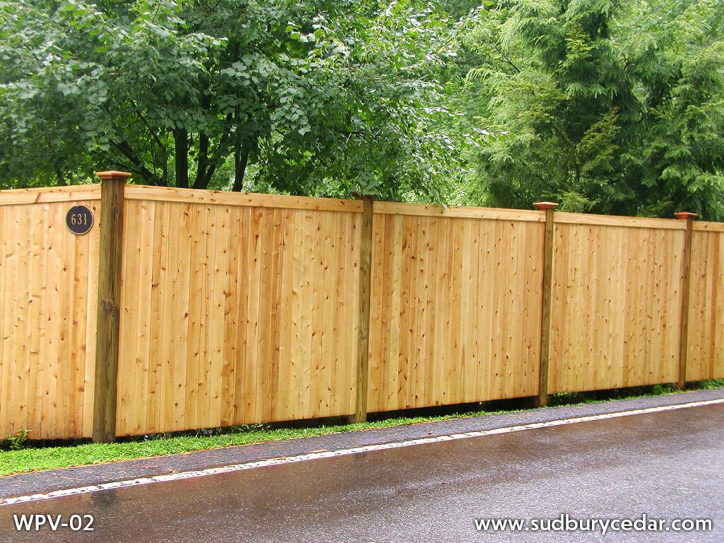 Tongue & Groove Cedar Board Fence by Sudbury Cedar Fence Co