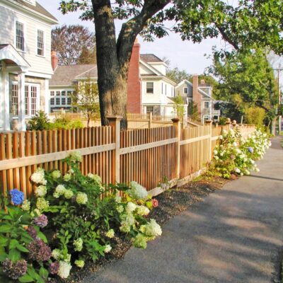 Cedar Picket Fence by Sudbury Cedar Fence Co in Concord, MA
