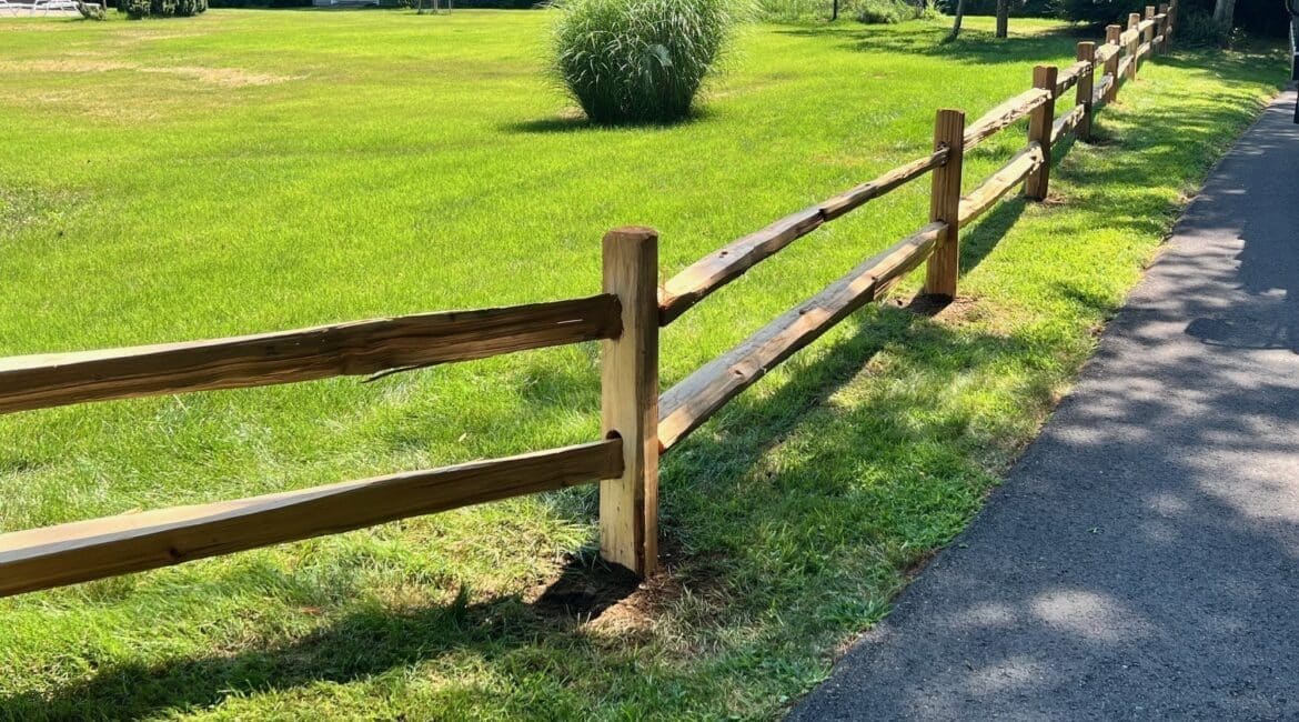 Split rail fence Boxboro MA
