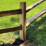 post and rail closeup