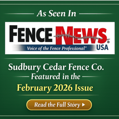 Sudbury Fence Co. Featured in Fence News USA