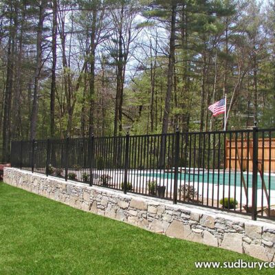 Aluminum Wrought Iron Fence by Sudbury Cedar Fence Co in Hudson, MA