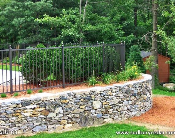 aluminum fence in Wayland, MA.